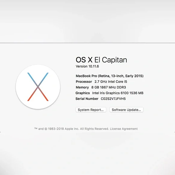 Apple MacBook Pro Retina 13” 2015